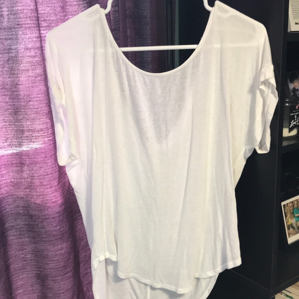 White Top W/ Zipper Back